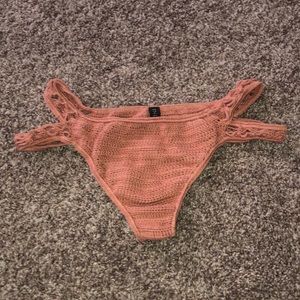 Pink 100% cotton bathing suit bottoms